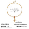 Jewelry Stainless Steel Red Turquoise Cross Pendant Necklace With O Word Chain Electroplating