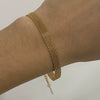 Jewelry Stainless Steel Rough Mesh Chain Electroplated Women's Bracelet Necklace