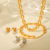 Jewelry Stainless Steel Shell Scallop Ocean Series Geometric Electroplating Women's