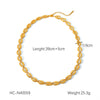 Jewelry Stainless Steel Shell Scallop Ocean Series Geometric Electroplating Women's