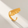 Jewelry Stainless Steel Shell Starfish Ring Geometric Animal Zodiac Electroplating Women's
