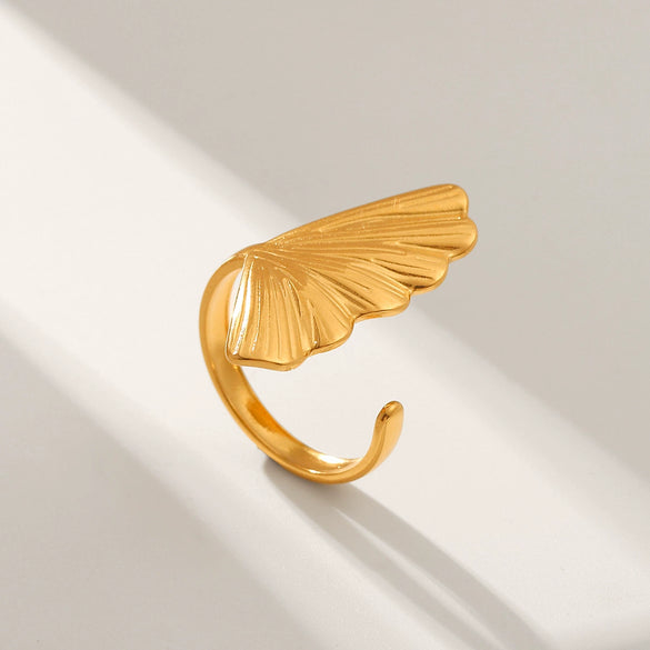 Jewelry Stainless Steel Shell Starfish Ring Geometric Animal Zodiac Electroplating Women's