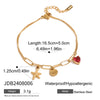 Jewelry Stainless Steel Small Fish Pearl Natural Stone Geometric Electroplating Personality Bracelet For Women