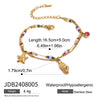 Jewelry Stainless Steel Small Fish Pearl Natural Stone Geometric Electroplating Personality Bracelet For Women