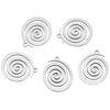 Jewelry Stainless Steel Spiral Pattern Pendant Electroplated Accessories