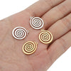 Jewelry Stainless Steel Spiral Pattern Pendant Electroplated Accessories