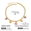 Jewelry Stainless Steel Sweet Fruit Shape Electroplating Pendant Necklace