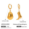 Jewelry Stainless Steel Titanium Steel Boots Pattern Electroplating