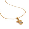 Jewelry Stainless Steel Titanium Steel Geometric Angel Pendant Necklace Electroplating For Women