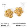 Jewelry Stainless Steel Titanium Steel Geometric Plants And Flowers Electroplating Style