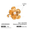 Jewelry Stainless Steel Titanium Steel Geometric Plants And Flowers Electroplating Style