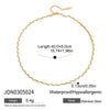 Jewelry Stainless Steel Titanium Steel Geometric Style Electroplated Snake Bone Chain Necklace For Women