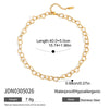 Jewelry Stainless Steel Titanium Steel Geometric Style Electroplated Snake Bone Chain Necklace For Women