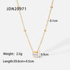 Jewelry Stainless Steel Titanium Steel Geometric Style Electroplated Snake Bone Chain Necklace For Women