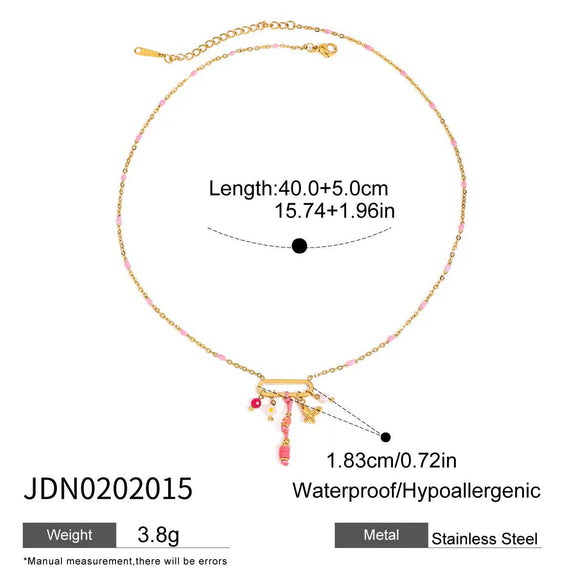 Jewelry Stainless Steel Titanium Steel Geometric Style Electroplating Pendant For Women