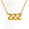 Jewelry Stainless Steel Titanium Steel 18K Electroplating Versatile Letters Numbers Text Pendant Necklace