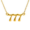Jewelry Stainless Steel Titanium Steel 18K Electroplating Versatile Letters Numbers Text Pendant Necklace