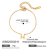 Jewelry Stainless Steel Titanium Steel Letter Electroplated Earrings Necklaces Hand Accessories