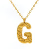 Jewelry Stainless Steel Titanium Steel Pendant Necklace With Embossed Pleated Design Inlaid With Gold And Letters Numbers Text For Women