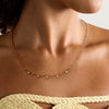 Jewelry Stainless Steel Titanium Steel Round Geometric Pendant Necklace With Electroplating For Women