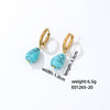 Jewelry Stainless Steel Water Dropshaped Electroplated Simple Women's Earrings
