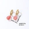 Jewelry Stainless Steel Water Dropshaped Electroplated Simple Women's Earrings