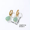 Jewelry Stainless Steel Water Dropshaped Electroplated Simple Women's Earrings