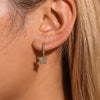 Jewelry Stainless Steel Zircon Geometric Elements Handmade Pvd Electroplated Niche Trendy Earrings