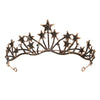 Jewelry Star Rhinestone Electroplated Crown Earrings Hair Band Headwear For Women