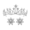 Jewelry Star Rhinestone Electroplated Crown Earrings Hair Band Headwear For Women