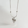 Jewelry 925 Sterling Silver Geometric Heart Necklace For Women