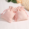 Jewelry Storage Bag Flannel Velvet Brocade Drawstring Wooden Material