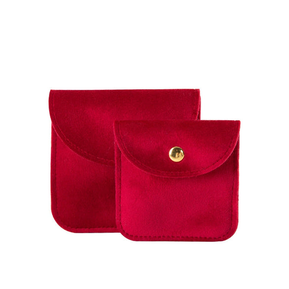 Jewelry Storage Bag Velvet Double Sided Snap Button Square For Bracelet And Jade Wenwan Bracelet