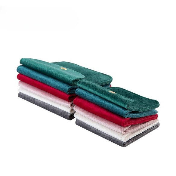 Jewelry Storage Bag Velvet Double Sided Snap Button Square For Bracelet And Jade Wenwan Bracelet