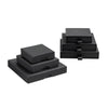 Jewelry Storage Box Black Card Lid Paper Cardboard Jewelry Packaging Box