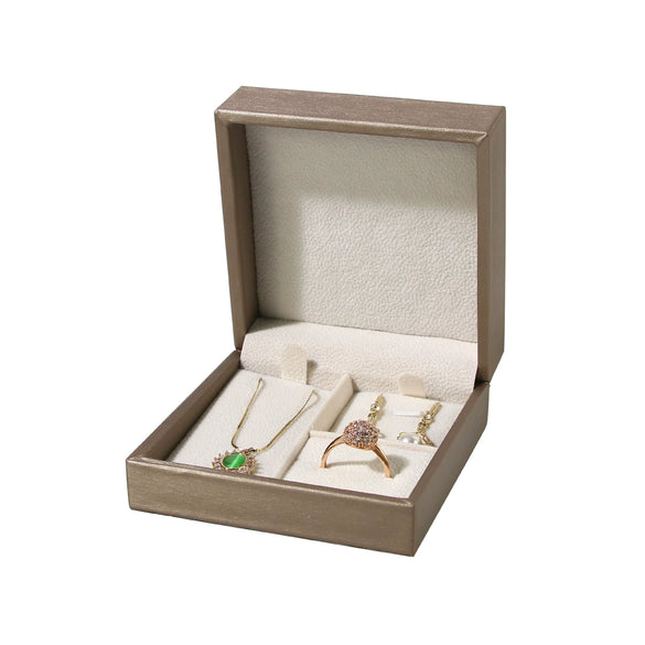 Jewelry Storage Box Brushed Leather Threepiece