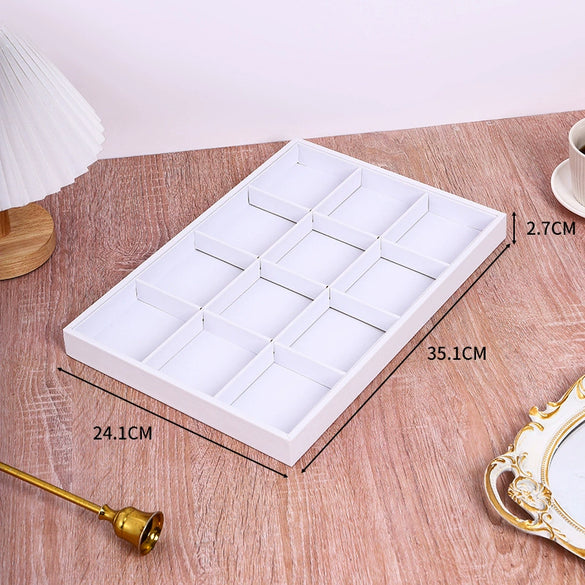 Jewelry Storage Display Tray Pu Material High Sense Style