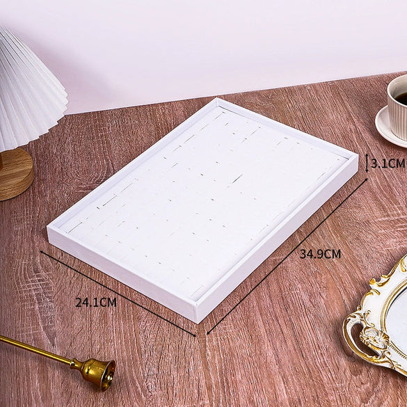 Jewelry Storage Display Tray Pu Material High Sense Style