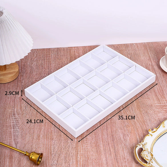 Jewelry Storage Display Tray Pu Material High Sense Style