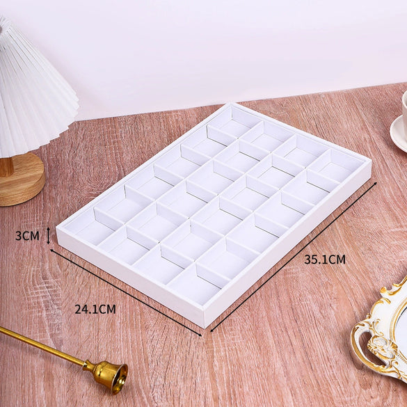 Jewelry Storage Display Tray Pu Material High Sense Style