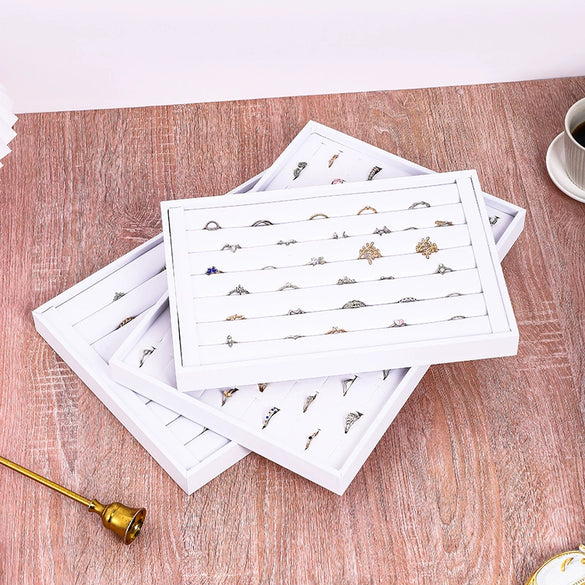 Jewelry Storage Display Tray Pu Material High Sense Style