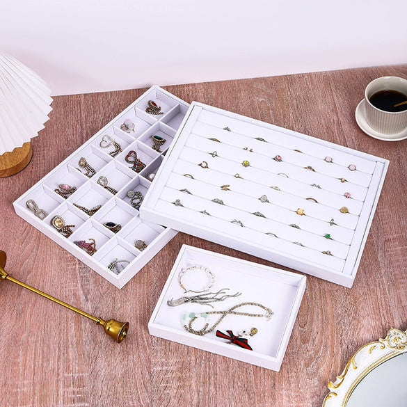 Jewelry Storage Display Tray Pu Material High Sense Style