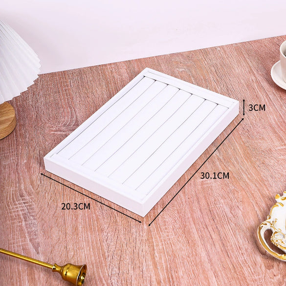 Jewelry Storage Display Tray Pu Material High Sense Style