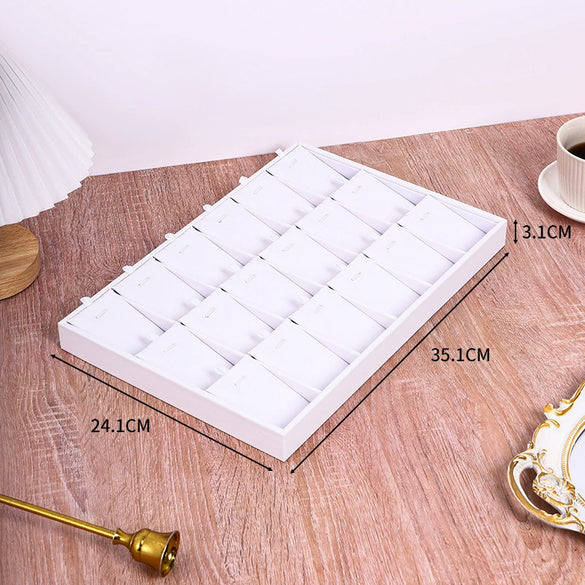 Jewelry Storage Display Tray Pu Material High Sense Style
