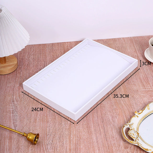 Jewelry Storage Display Tray Pu Material High Sense Style