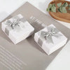 Jewelry Storage Gift Box For Necklace Ring Earrings With White Bow Women's