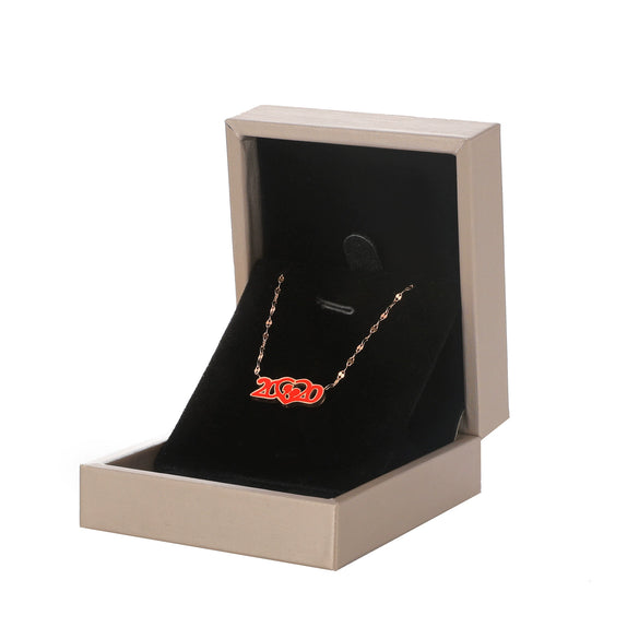 Jewelry Storage Gift Box With White Bow For Necklace Ring Earrings