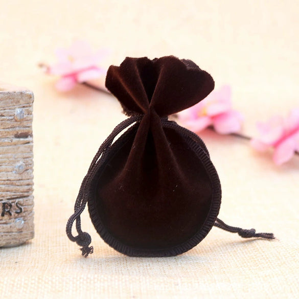 Jewelry Storage Gourd Drawstring Bag Velvet Flocking Cloth