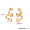 Jewelry Suit With Earrings And Necklace 925 Silver Gold Plated With Small Animal Pattern
