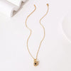 Jewelry Swan Clavicle Chain Pendant Brass Titanium Steel Geometric Natural Diamond
